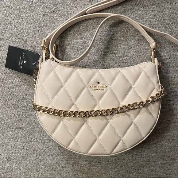 NWT Kate Spade Carey Zip Top Crossbody Parchment Cream - Picture 4 of 13